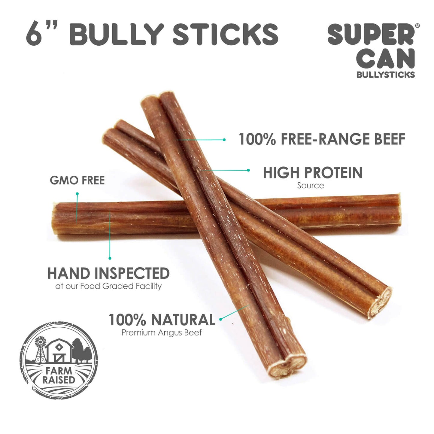 6" Jumbo Bully Sticks (10-Pack)