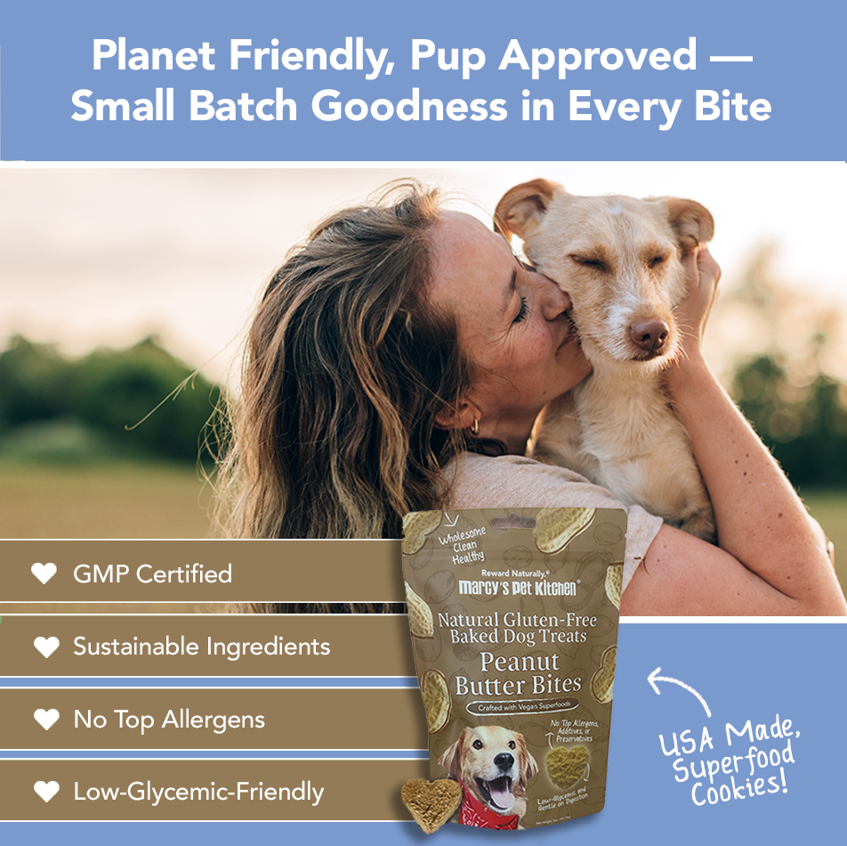 Marcy's Pet Kitchen® - 'On-The-Go' All-Natural, Vegan Peanut Butter Biscuit