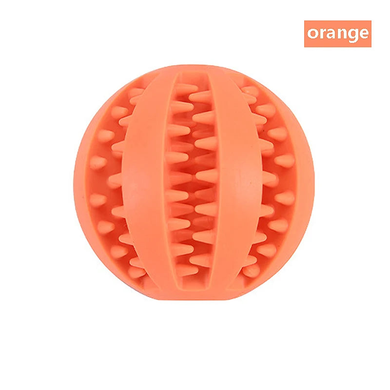 Dog Toy Ball Interactive Rubber Balls Puppy Chewing Toys Pet Tooth Cleaning Ball Cats Pets Food Treat Feeder Silicone Balls Toy