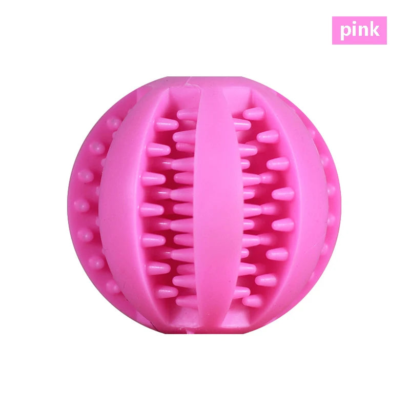 Dog Toy Ball Interactive Rubber Balls Puppy Chewing Toys Pet Tooth Cleaning Ball Cats Pets Food Treat Feeder Silicone Balls Toy