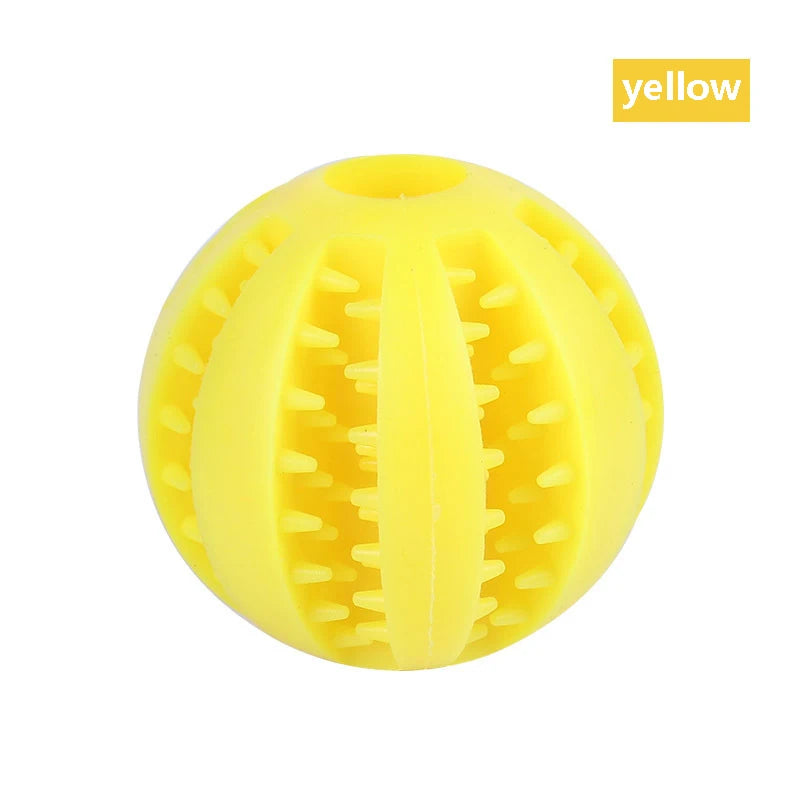 Dog Toy Ball Interactive Rubber Balls Puppy Chewing Toys Pet Tooth Cleaning Ball Cats Pets Food Treat Feeder Silicone Balls Toy