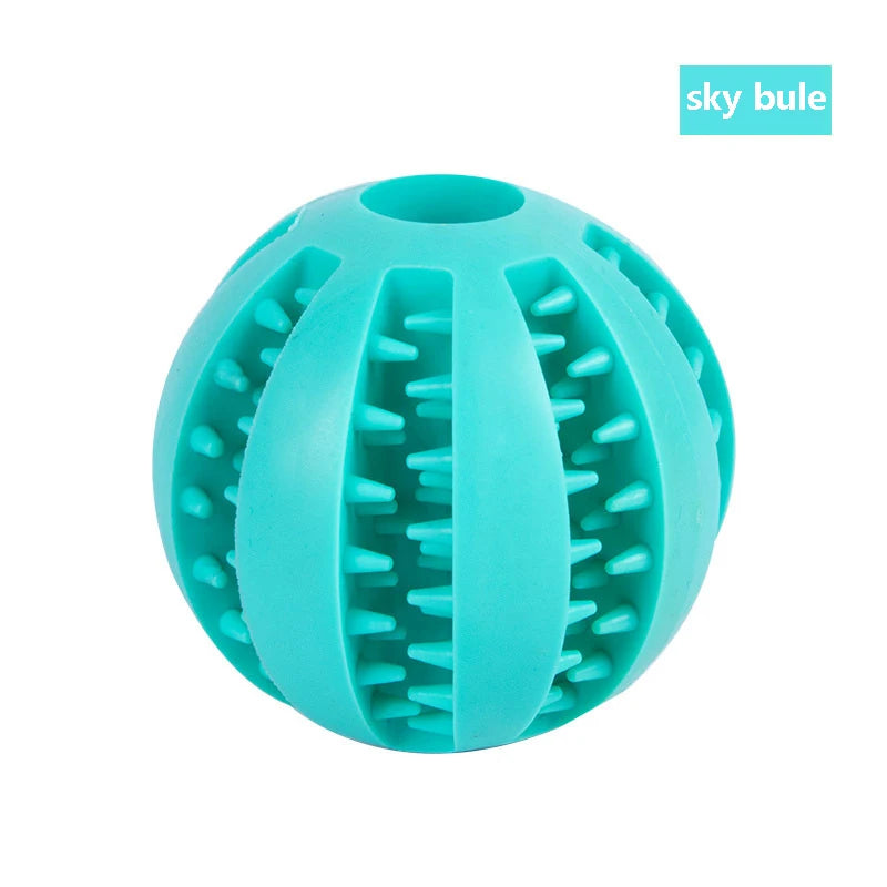 Dog Toy Ball Interactive Rubber Balls Puppy Chewing Toys Pet Tooth Cleaning Ball Cats Pets Food Treat Feeder Silicone Balls Toy