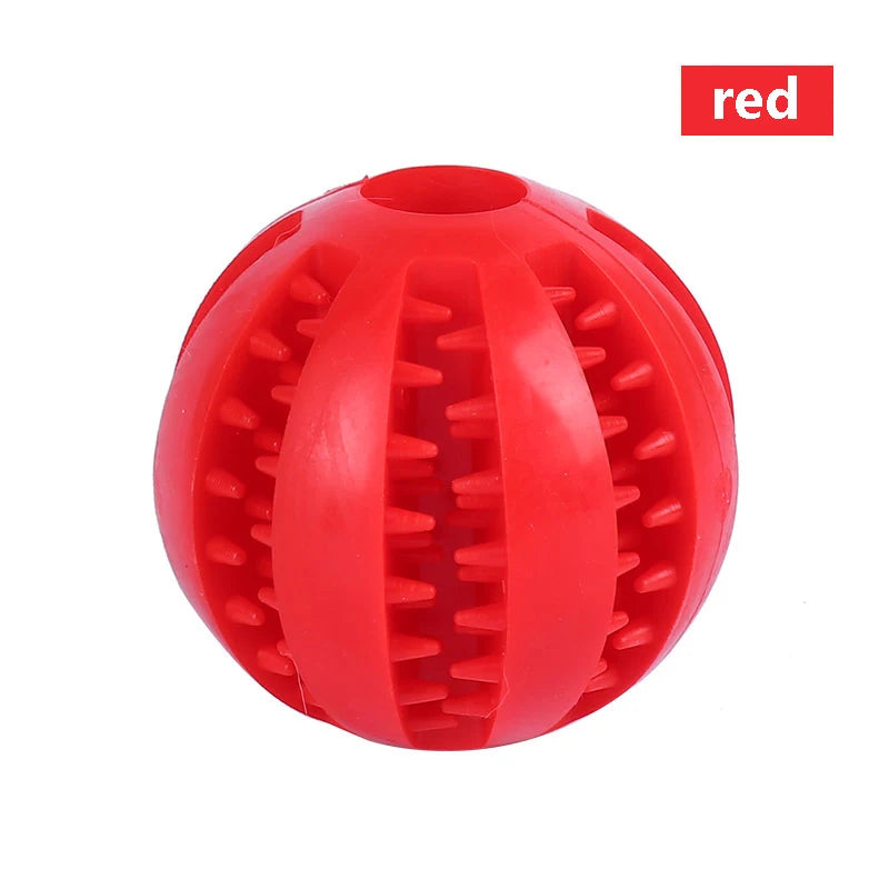 Dog Toy Ball Interactive Rubber Balls Puppy Chewing Toys Pet Tooth Cleaning Ball Cats Pets Food Treat Feeder Silicone Balls Toy