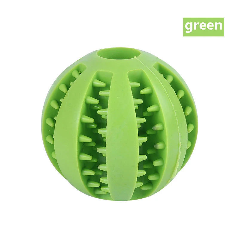 Dog Toy Ball Interactive Rubber Balls Puppy Chewing Toys Pet Tooth Cleaning Ball Cats Pets Food Treat Feeder Silicone Balls Toy