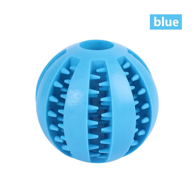 Dog Toy Ball Interactive Rubber Balls Puppy Chewing Toys Pet Tooth Cleaning Ball Cats Pets Food Treat Feeder Silicone Balls Toy