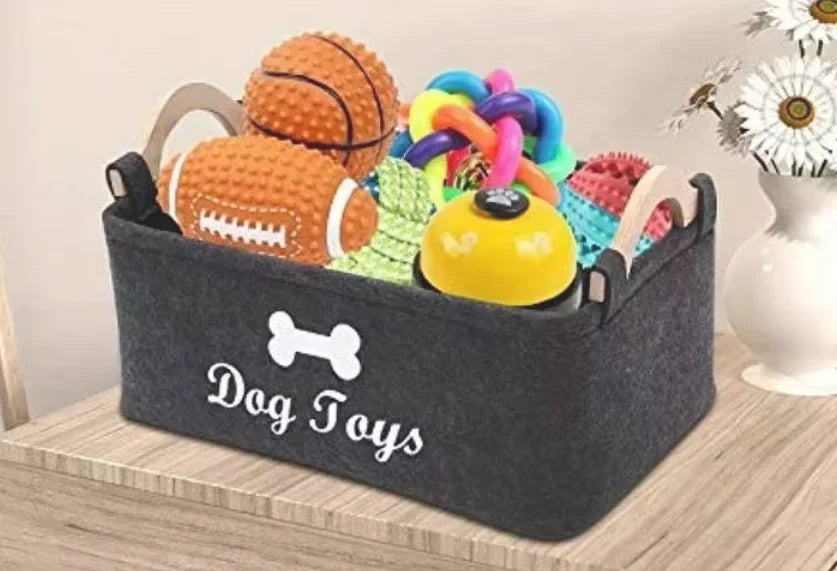 Felt pet toy box